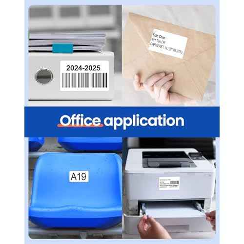 Address Shipping Labels DK-1202 2.4" X 3.9" Replacement for Brother 62 mm x 100 mm Die-Cut Address Labels,Use with QL-800 820NWB 1110NWB QL Label Printers - 12 Rolls/3600 Labels + 1 Frame
