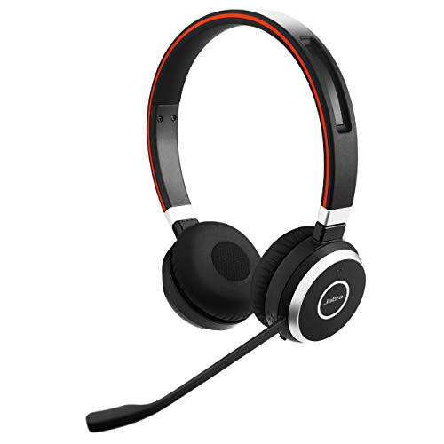 Jabra Evolve 65 MS Wireless Headset, Stereo ? Includes Link 370 USB Adapter ? Bluetooth Headset with Industry-Leading Wireless Performance, Advanced Noise-Cancelling Microphone, All Day Battery