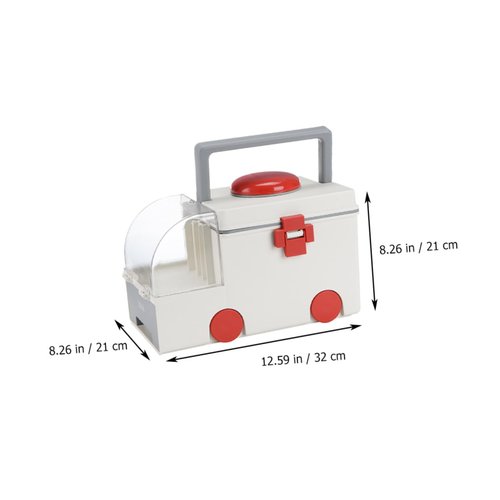 KOCKSHION Large Capacity Plastic First Aid Storage Box Emergency Medicine Case for Home Use Portable Medical Organizer Lid for Family Medicine and Emergency Supplies