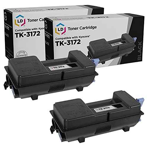 LD Products Toner Cartridge Compatible with Replacement for Kyocera TK-3172 1T02T80US0 (Black, 2-Multipack) Compatible with Kyocera Mita ECOSYS P3050dn