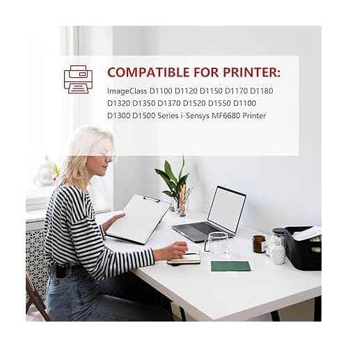 120 Black Toner Cartridge(1-Pack) - Loment Compatible CRG-120 Toner Cartridge Replacement for 120 i-Sensys MF6680 ImageClass D1100 D1120 D1150 D1180 D1320 D1350 D1370 D1300 D1500 Series Printer