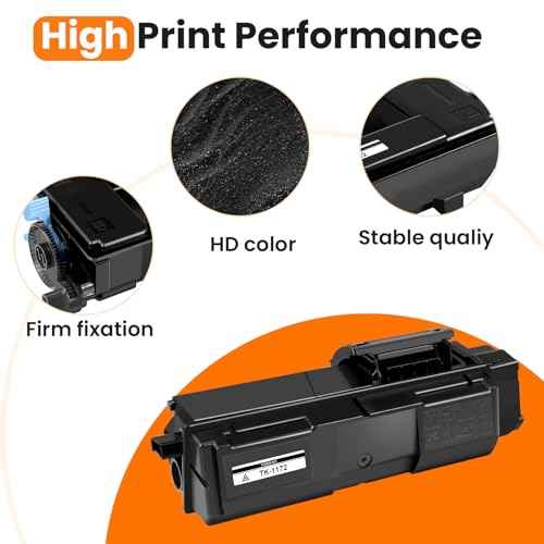 TK1172 TK 1172 TK-1172 Black Toner Cartridge,7200 Pages High Yield,with Upgraded Chip,1T02Y80UX0 Compatible with Kyocera ECOSYS M2040dn M2540dn M2640idw Printer(2-Pack)