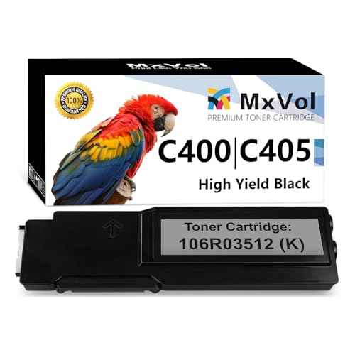 MxVol VersaLink C400 C405 Black Toner Cartridge 106R03512 use for Xerox VersaLink C400 C405 C400D C400DN C405N C405DN Printer Black Ink, 1-Pack
