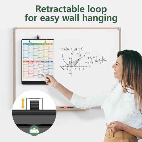 2 Pack Black Clipboard with Pen Holder, 8.5 x 11 Plastic Clip Boards with Black Low Profile Clip, Letter Size for Classroom, Teacher, Students, School, Office Supply