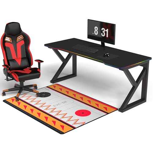 Non-Slip Floor Chair Mat for Evangelion EVA-02 Capsule Series Inspired Design 35"¡¿47"