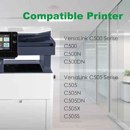 Remanufactured C500/C505 Cyan Toner Cartridge Replacement for 106R03866 Compatible with Xerox VersaLink C500 C500N C500DN C505 C505N C505DN C505X C505S Color Multifunction Printer ( 1-Pack )