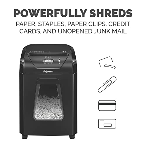 Fellowes 14C10 14-Sheet Cross-Cut Paper Shredder for Home & Office, Security Level P-4