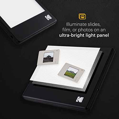 KODAK LED Light Box 5¡±x4¡± for Negatives, Slides & Films | Illuminated Board Panel for Viewing & Scanning Photos, Tattoo Drawing, Artist Sketching, Stenciling & More | Glare-Free, Battery & USB Powered