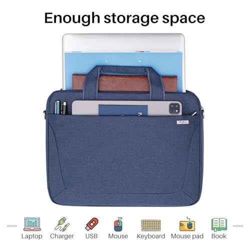 Laptop Shoulder Bag 15.6 16 17.3 Inch for Men Women,Waterproof Computer Carrying Case Messenger Bag Briefcase Work