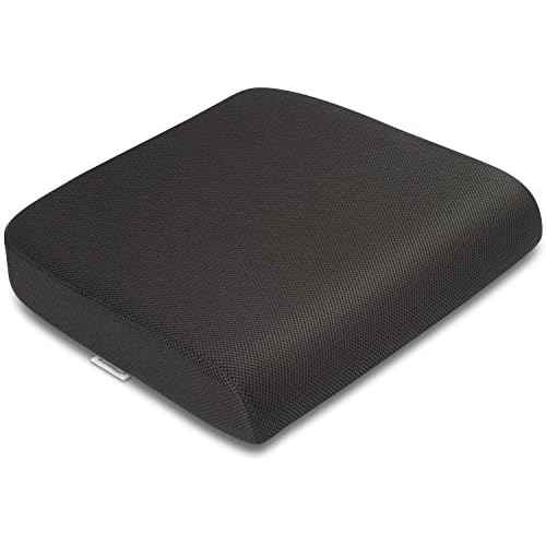 Extra-Large Memory Foam Seat Cushion ? Perfect for Office Chair and Wheelchair ? Does Not Slip Even on Smooth Marble Floors ? Washable & Breathable Cover ? Relieves Back Pain ? 19¡±x17¡±x3¡±