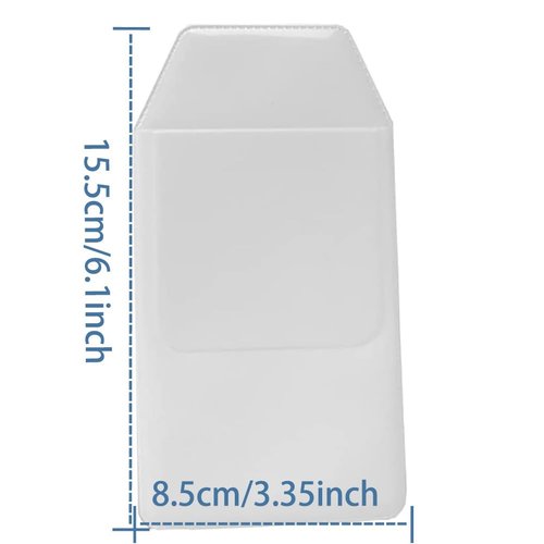 10 Pcs PVC Pocket Protector for Shirts Lab Coat Pocket Organizer Pen Pencil Pocket Holder Hospital Office School Supplies