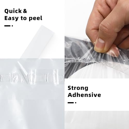 POLYSELLS 100 Count 6"x9" Strong Self Seal Clear Poly Bags with