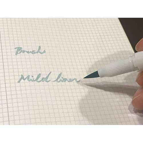 Zebra Mildliner highlighter Brush pen, 25 Pastel Color set with Original Pen Case