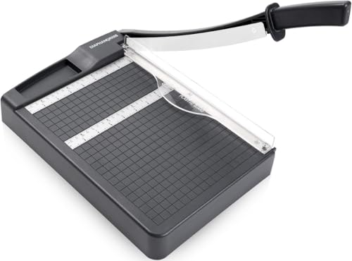 DIAPHANORNIS Grey 12-Inch Heavy Duty Guillotine Paper Cutter with Safety Guard