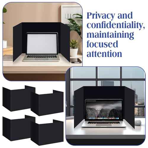 Crtiin 24 Pcs Privacy Folders for Students Desk Dividers Standard School Privacy Cardboard Board Testing Dividers Shield for Classroom Teacher Supplies Keep Eyes from roving(Stylish)