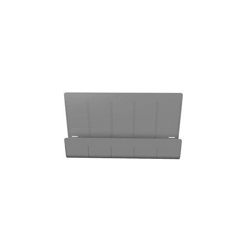 deflecto Oasis Privacy Panel, 24 x 2.7 x 16.36, Gray