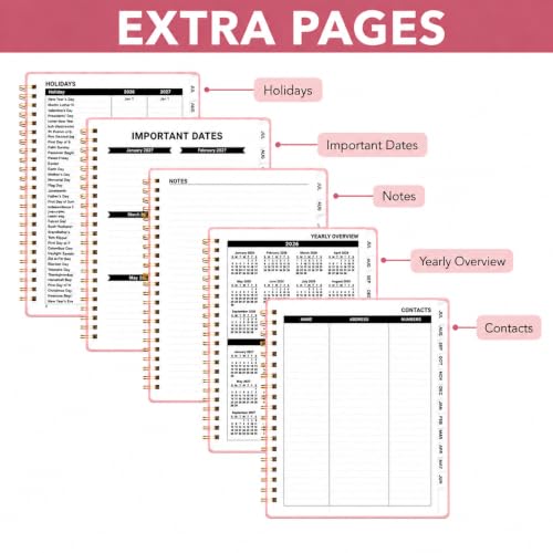 Mr. Pen Blush 2026-2027 A5 Planner, July 2026 - June 2027, Weekly & Monthly Organizer