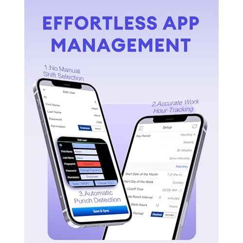 NGTeco Time Clocks for Employees Small Business with Face, Finger Scan, RFID and PIN Punching in One, MB2 Office Time Card Machine Automatic Punch with APP for iOS Android (0 Monthly Fee)