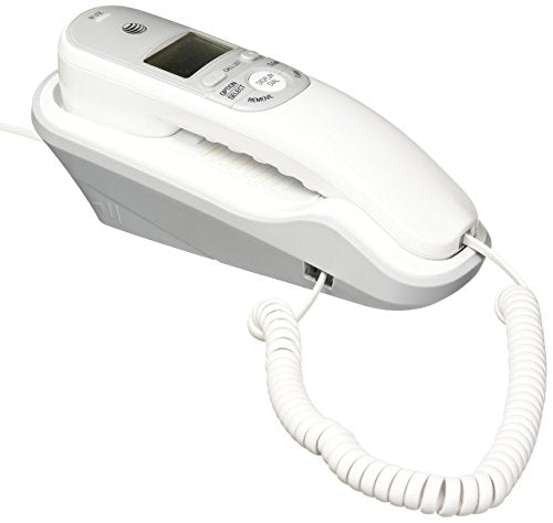AT&T TR1909 Trimline Corded Phone with Caller ID, No Power Adapter, White