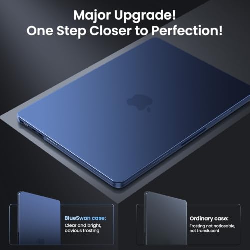BlueSwan Midnight Clear MacBook Air 15-inch Case for M2-M5 2022-2026 - Slim Protective Cover