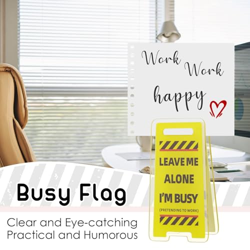 Funny Sticky Note Holder Clips - 6 Pack Desk Sign for Office, Coworker Gifts
