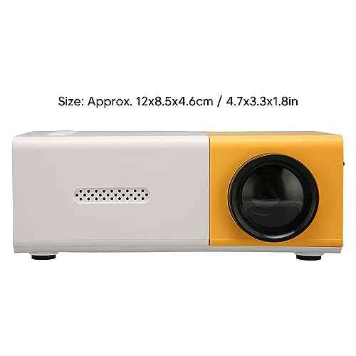 Portable HD 1080P Mini Projector for Movies and Gaming, Compact and Lightweight, USB and Connectivity, Ideal for Travel, Camping, and Home Entertainment
