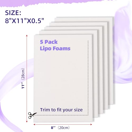 Hayunfiys 5 Pack Post Surgery Liposuction Foam Pads for Abdominal Compression Recovery