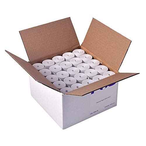 2 1/4 x 75 feet x 50 rolls CORELESS BPA Free Thermal Paper Rolls for Handheld Thermal Receipt Paper Printers. 38mm diameter