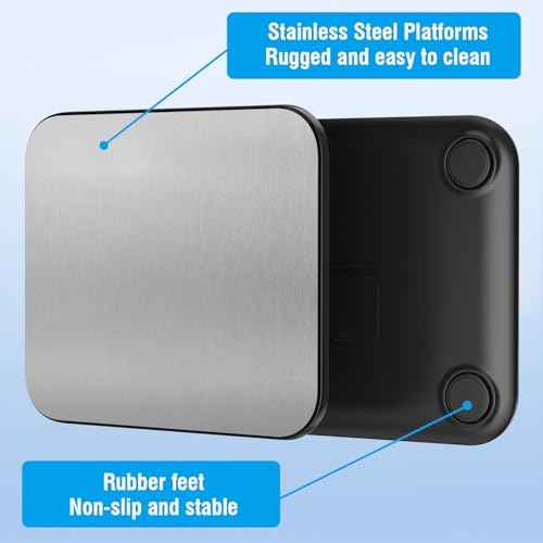 Shipping Scale, 440 lbs/10g Highly Accurate Postal Scale with Hold/Tare/Pcs, Digital Postage Scale with LCD Display for Packages/Luggage/Post Office/Dog, Battery & USB Cable Included