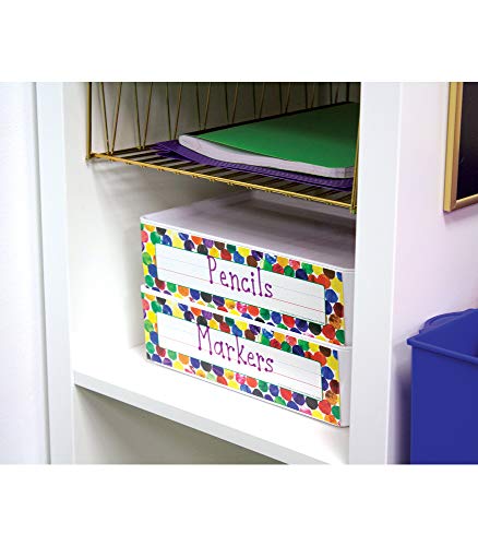 Eric Carle Dots Name Labels for Kids Classroom Organization - 36 Pack