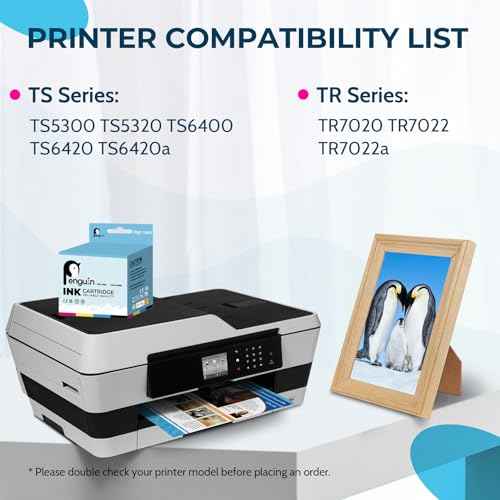 Penguin 260XL 261XL Ink Cartridges for Canon PG-260 CL-261 for PIXMA TR7020a TR7022 TS6420a TS5300 TS5320 TS6400 TS6420 Printers 260 261 XL 260XL Black Ink (1 Black, 1 Tri-Color)