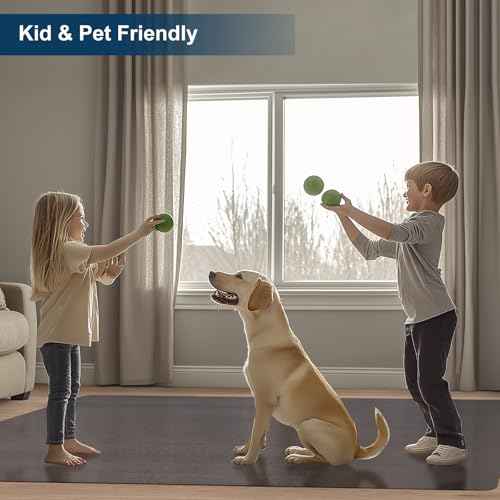 Translucent Black Chair Mat for Hard Floors, 3'¡¿5' Vinyl Floor Mats for Home Office, Durable Non-Slip Hard Floor Protector, Waterproof Plastic Splat Mat, Pet Litter Mat