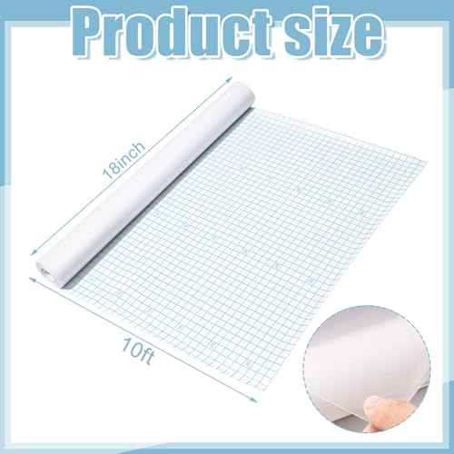 Clear Contact Paper Roll for Books, 18 in x 10 ft Peel and Stick Self Adhesive Book Cover Protector for Crafts Countertops Classroom