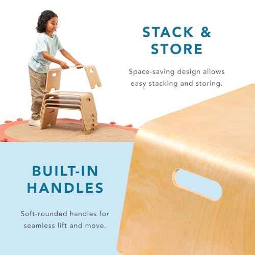 LAPGEAR Bentwood Floor Lap Desk for Kids - Children's Portable, Durable, Learning & Educational Activity Desk for Homework, Crafts, Play - Sturdy Natural Birch Wood - Style No. 21007