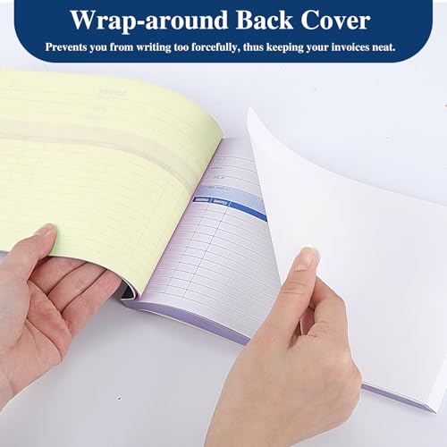 6 Pack Invoice Receipt Book, 2-Part Carbonless, 5-9/16 x 8-7/16 in – WSICSE