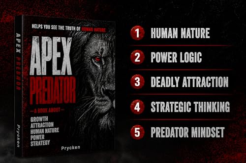 PRYCKEN Apex Predator Human Nature & Power Self-Help Book for Adults