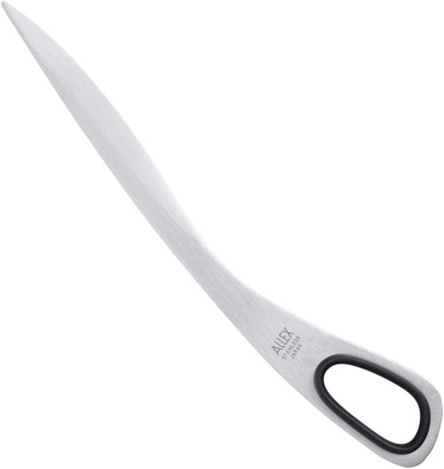 ALLEX Letter Opener - 6.7" Japanese Stainless Steel Blade | All-Metal Black Envelope Knife
