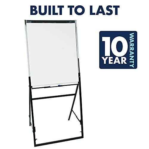 Quartet Futura¢â Non-Magnetic Dry-Erase Whiteboard/Flipchart Easel, 26" x 35", Steel Frame With Black Finish