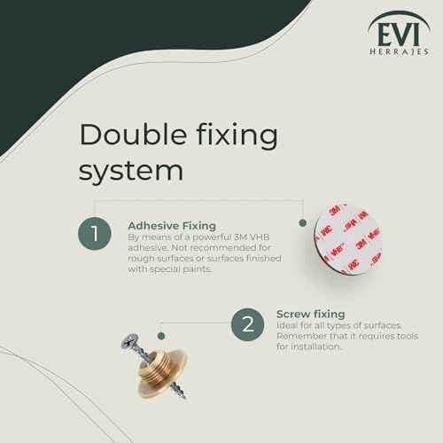 EVI | Floor Mounted Doorstop | Adhesive or Screwing Threaded Base | 0.8'' X 1.1'' | Natural Silicone | Brass Finished | Easy Installation | Mod. I-103/28 (Brass Mate - White Rubber)