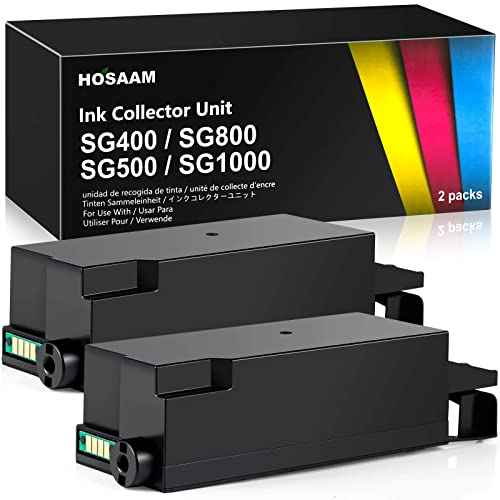 SG400 Waste Collection Unit for Sawgrass Virtuoso SG400 SG500 SG1000 SG800 Ricoh GC41 Printer (2 Packs)
