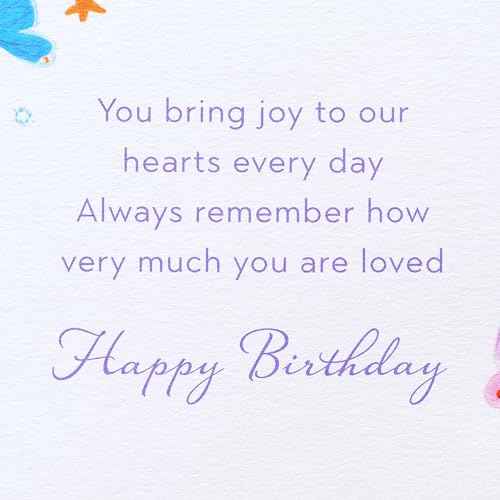 Papyrus Birthday Card for Granddaughter (Joy To Our Hearts)