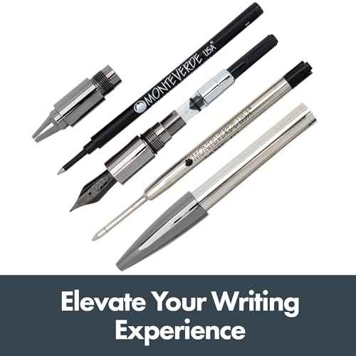 Monteverde Ritma 3+2 Piece Gift Set, Turquoise - Includes Stub Nib Fountain Pen, Rollerball, Ballpoint, 30ml Ink & Refill - Premium Writing Set for Calligraphy & Art Enthusiasts