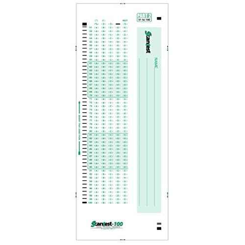 SCANTEST-100, 882-E Compatible Answer Sheet 50 Pack