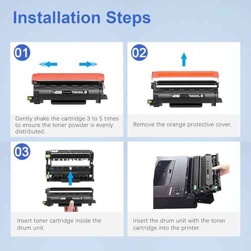 TN830XL TN 830XL 830 Toner Cartridges 2Pack Compatible Replacement for Brother TN830 XL/V/R TN830XL Toner Work with Brother HL-L2405W HL-L2460DW DCP-L2640DW HL-L2400D MFC-L2820DW £¨2 Pack£©