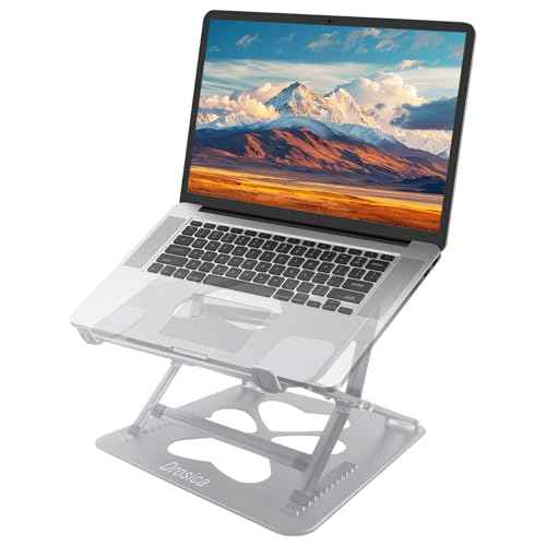 Laptop Stands, Adjustable Laptop Stand for Desk, Up to 55 lbs for 10-20'' Laptops, Sliver
