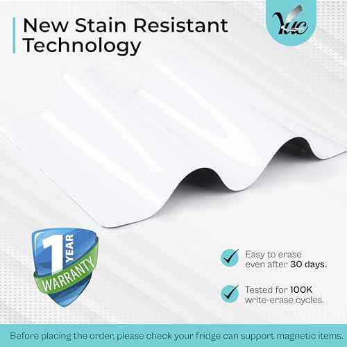 25x17 inch Magnetic Dry Erase Board for Refrigerator - Fridge Whiteboard - Magnetic White Board