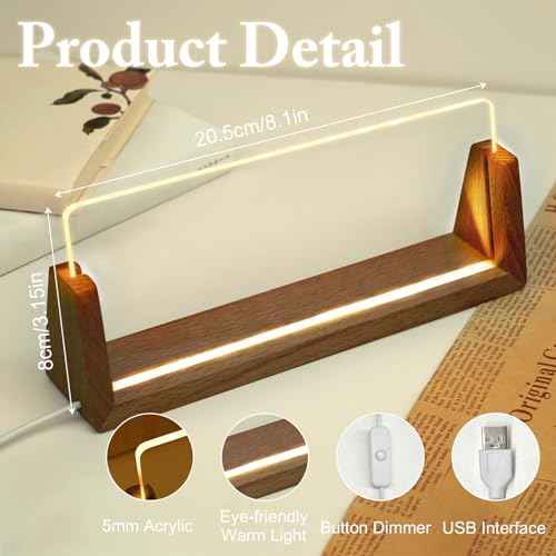 Custom Light Up Name Plate for Desk, Desk Name Plate Personalized with Logo, Employee Appreciation Gift, Personalized Office Gifts for Boss Coworkers Teacher, Office Decor for Women Men