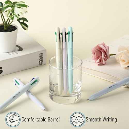 Mr. Pen- Ballpoint Multicolor Pen in One, 4-in-1, 6 Pack, Colorful Ink, Retractable Multi Color Pens All in One