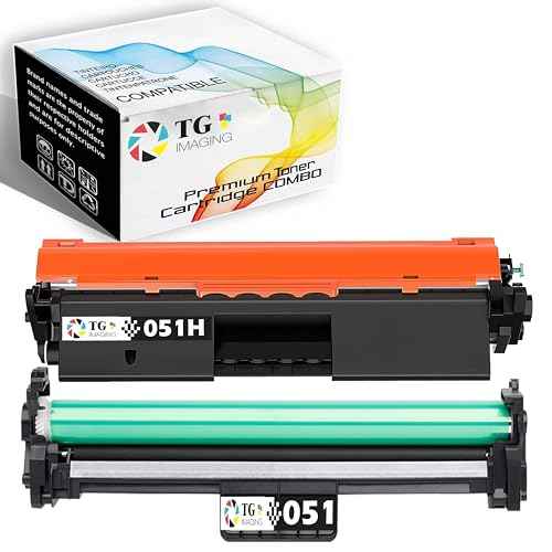 TG Imaging Compatible Toner and Drum Set Replacement for Canon 051H Drum Unit and 051H Toner Cartridge Combo Pack for MF264dw MF269dw MF266dw LBP161dn MF263dn Printer (2-Pack, Toner + Drum)