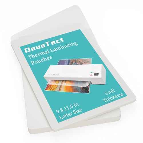 5 Mil Thermal Laminating Sheets 300 Pack, Clear 9" x 11.5" Laminating Pouches Rounded Corner, Holds 8.5 x 11 Inch Sheet, Letter Size Lamination Paper for Laminators